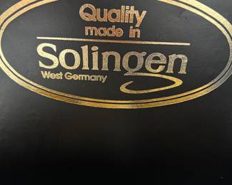 Solingen Gilded flatware sets, there are two sets in original boxes, all pieces are here complete service 