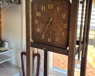 fabulous Arts and CraftsMission Style tall case clock 