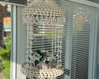 Ohlala unique seashell macrame style planter 