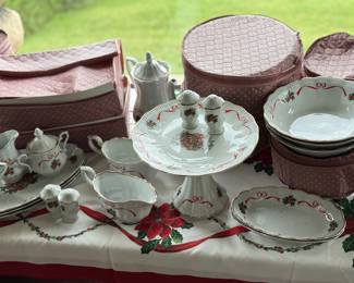 Complete Christmas China set 