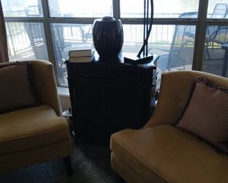 Pair of butterscotch colored chairs. Less than 1 year old.