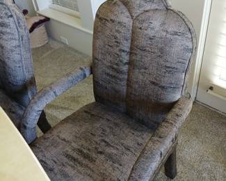 6 Upholstered Chairs Sold With Dining Table