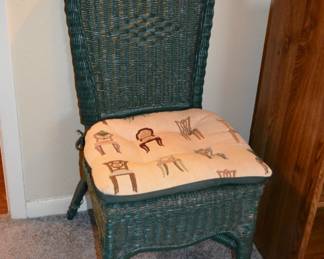 Wicker side chair