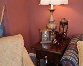 End table
Lamp
Asian Lantern
Anniversary Clock- battery operated