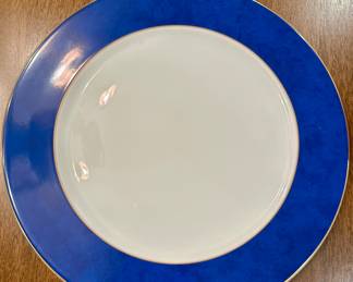 we have qty 11 of these Haviland 11 5/8” “Lazuli” chargers. white/blue/gold