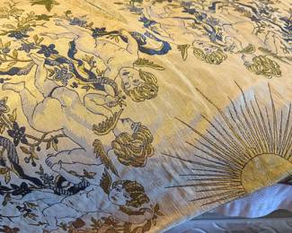 Cherub vintage double bed cover 
