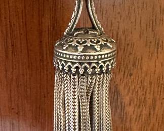 Sterling tassel pendant by local silversmith Shavarsh