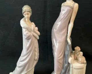 Lladro Porcelain Couplet Milanese Ladies