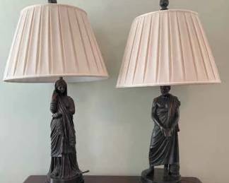 Italian NeoClassical Bronze Lamps