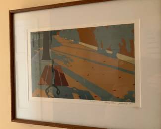 Hisayuki Yamaie signed print. #5/22. Dated 1981.