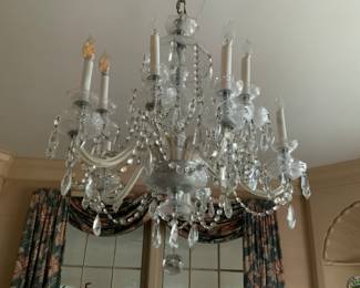 Waterford Crystal Lismore Chandelier. Removal after sale. 