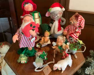 A small sampling of Annalee dolls.