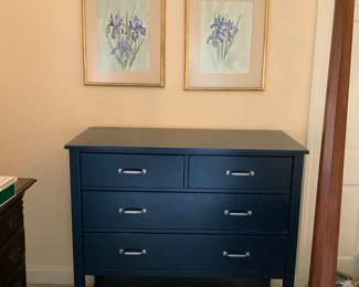 Pottery Barn navy dresser