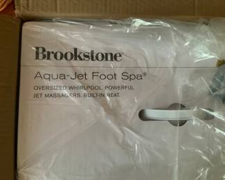 Brand new Brookstone Aqua-Jet Foot Spa.