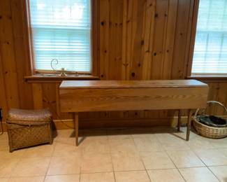 Rustic drop leaf table.