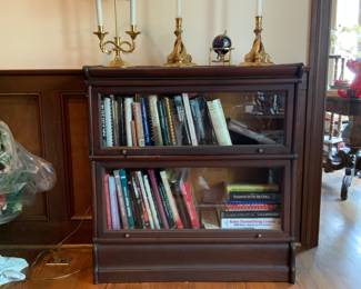 Antique Barrister bookcase 2 section.