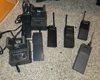 Vintage Motorola handheld radios