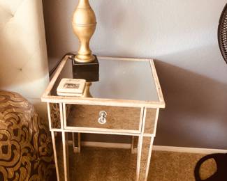 Mirror, nightstand, accent table