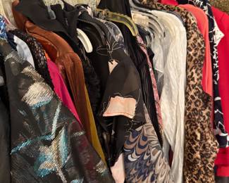 Closet full of Women’s clothes and shoes