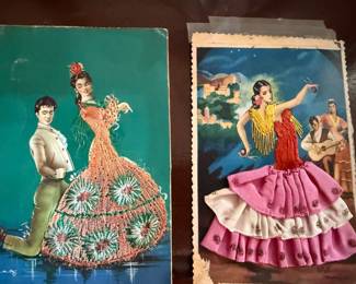Vintage Stitched postcards