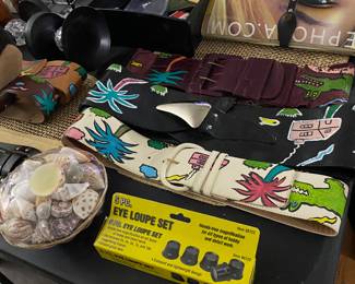 Vintage Hand Painted Leather Belts