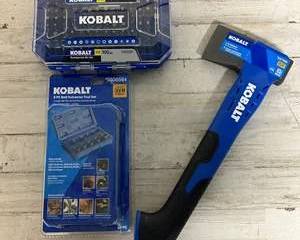 Kobalt Tools Bundle (Bit Set, Bolt Extractor, Hatchet)