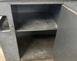 Heavy-Duty Industrial Metal Rolling Cabinet – Locking Storage Cart with Shelf – Shop Garage