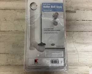 Keeney 1-1/2-in Brushed Nickel White/Brushed nickel Roller ball Drain with PVC Pipe Included
