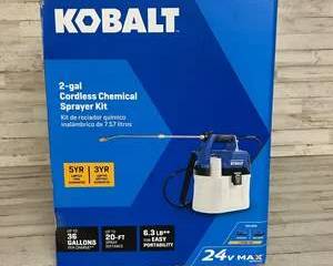 Kobalt 24V Max 2-Gallon Cordless Chemical Sprayer Kit