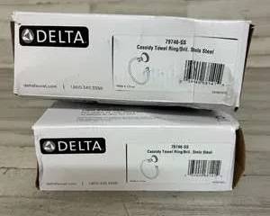 Delta Cassidy Towel Ring 79746-SS Stainless Steel Bathroom Hardware Brilliance