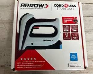 Arrow Cordless Staple Gun Rechargeable T50 Battery Powered Stapler