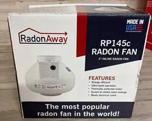 RadonAway RP145c 4? Inline Radon Mitigation Fan – Ultra-Quiet, Energy-Efficient, ETL, 166 CFM