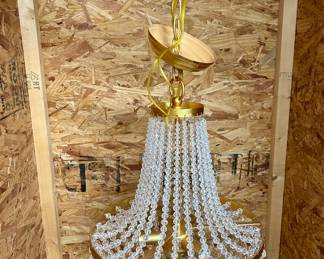 NEW crystal 3-light chandelier