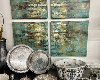 Original, signed quadtych
