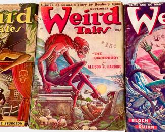 Antique Weird Tales 1949- Horror -Pulp Terror Stories...