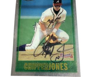 Chipper Jones Braves HOF Signed