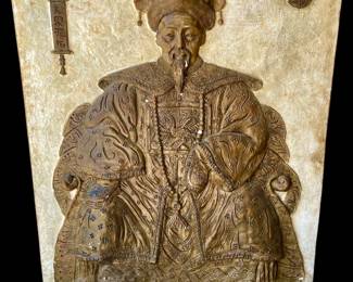 Monumental Antique Chinese Seated Scholar