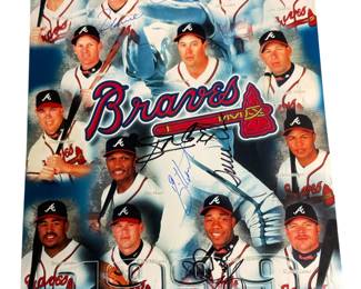 Atlanta Braves Team Signed by Brett Boone, Tom Glavine,