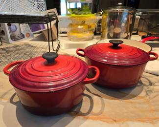 Le Cruset pots