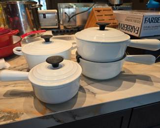 Le Cruset pots