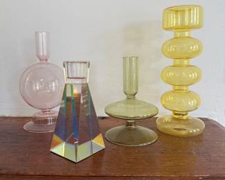 Lots of fun candlestick holders!