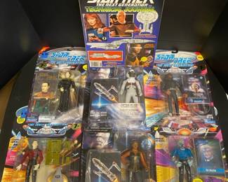Vintage Star Trek The Next Generation First Contact Figurines With Magazine