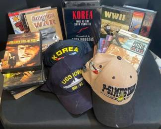 Mystery Lot Of War Movies Clint Eastwood John Wayne Military Caps