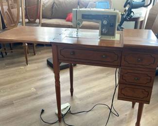 Vintage Kenmore Sears Sewing Table And Machine