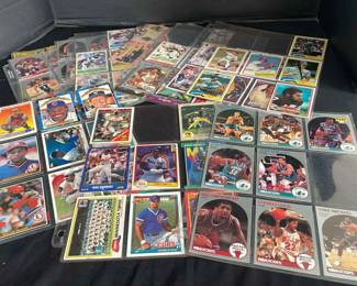Sports Trading Card Collection Baseball Basketball And Football