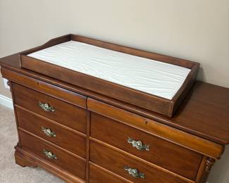 Child changing table sold separately