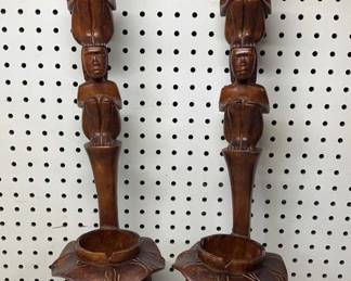 Carved Wood Totems