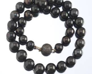 GIA Certified Cultured Tahitian Pearl Necklace
