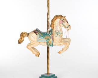 Carousel Horse on Brass Pole