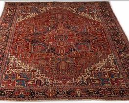Near Antique Heriz Carpet, ca. 1940s